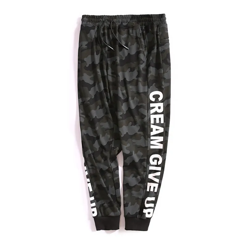 k10330 Camouflage GXXH джоггеры брюки осенние мужские повседневные свободные камуфляжные с буквенным принтом уличные брюки японский стиль негабаритных 5XL 6XL - Цвет: k10330 Camouflage