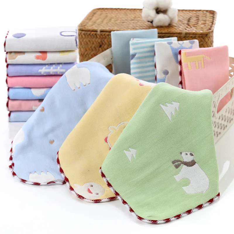 

[Gauze] Infant 6-Layer 5 Packaged in the Shape of Bars Kerchief Pure Cotton Universal Cover Cotton Small Tower Kerchief