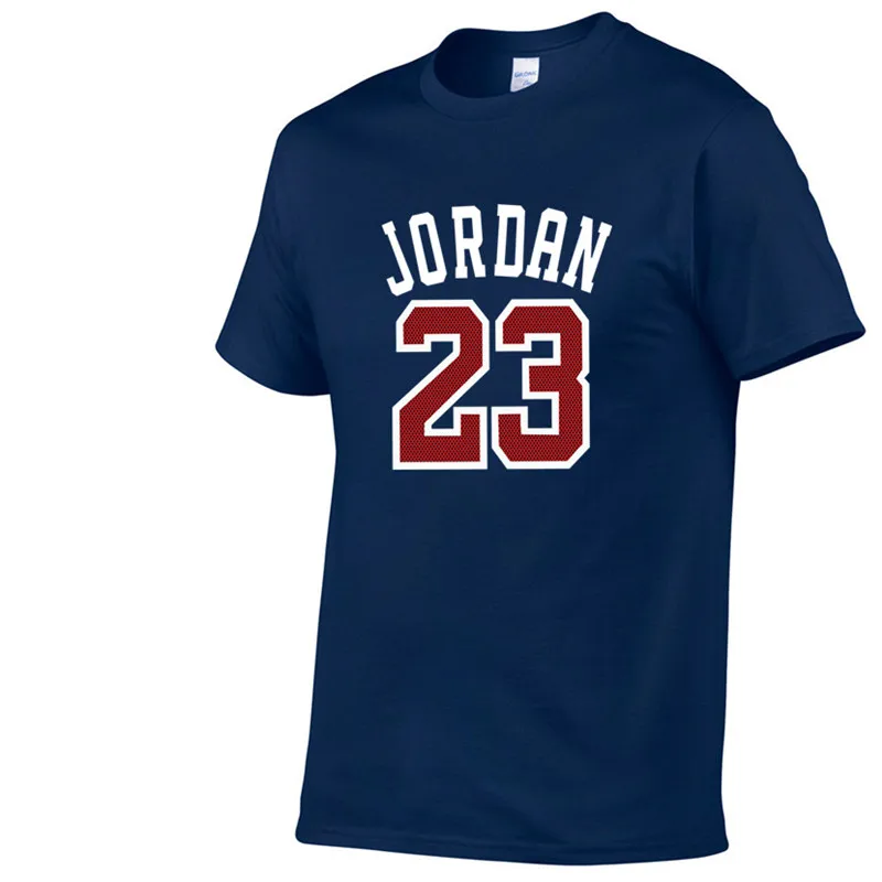 Новинка, летняя брендовая футболка Jordan 23 с принтом, Мужская футболка Swag, высокое качество, хлопок Jordan 23, хип-хоп футболка с коротким рукавом для мужчин - Цвет: 8