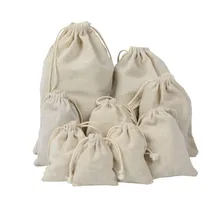 Сумка для покупок, многоразовая сумка на шнурке, Подарочная сумка, ювелирные изделия из хлопка и льна, Женская тканевая сумка для путешествий, сумка для покупок