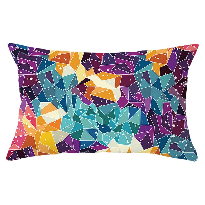 Fuwatacch геометрический узор наволочка красочная стиль пледы Декоративные Чехлы для подушек для домашнего украшения, наволочки для подушек, 30*50 см - Цвет: PC12602