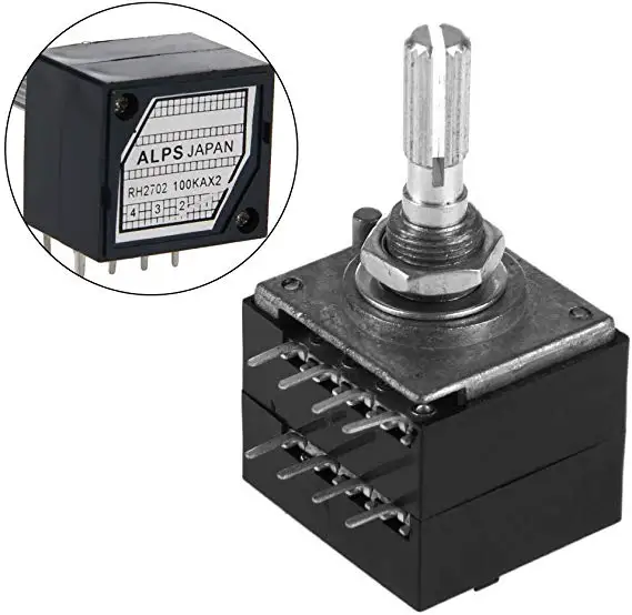 ALPS сопротивление шаговый двухобъемный потенциометр RH2702 250KA RH2702-50KA RH2702-100KA |
