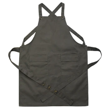 

Stylist Apron Adjustable Unisex Cobbler Uniforms with Pockets Art Smock Aprons for Women Beauticians for Workwear
