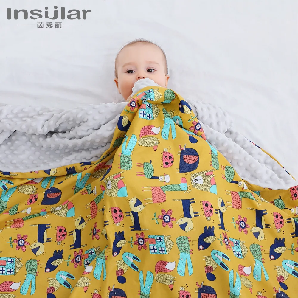 80*100cm Baby Blankets For Boy Girl Cute Rabbit Toddler Infant Bedding