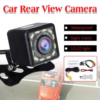 

Waterproof Front and Car Rear View Visual External with 12 LED lights Camera 170 Lens Angle Night Vision for Vehicle Reversing