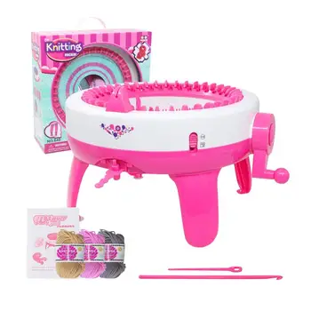 

DIY Knitting Machine Kids Knitting Machine Toy Cylinder Knitting Yarn Toy