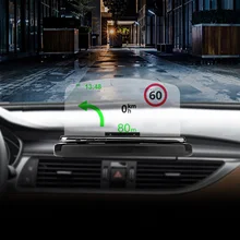 Besegad Универсальный Автомобильный gps навигатор HUD держатель телефона Подставка на голову дисплей для samsung LG Nexus huawei Xiaomi