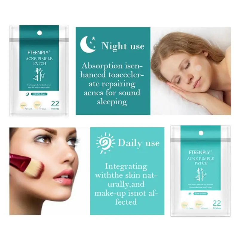 Ultra Thin Invisible Acne Patch,Conceals Acne ,Transparent Anti Acne Skin Stickers, Clean Pimple ,Day/Night Effect For Unisex