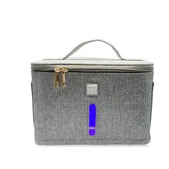 

USB Rechargeable Portable Bag 12 LED Ultraviolet Cleaning Box Cleaning Bag Storage Box