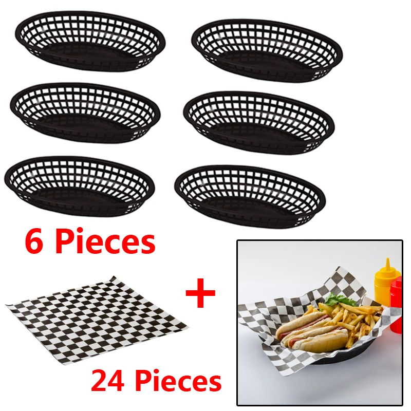 fast food basket wax paper series (2)