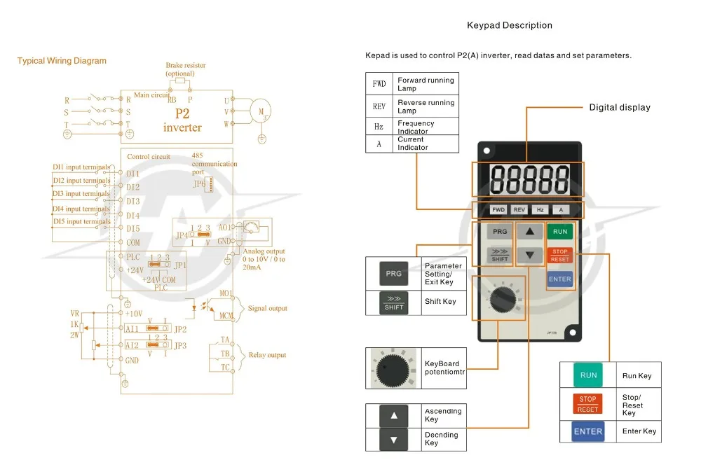 Huangyang Мини экономичный Инвертор VFD 220 кВт в инвертор с переменной частотой прямые продажи с фабрики
