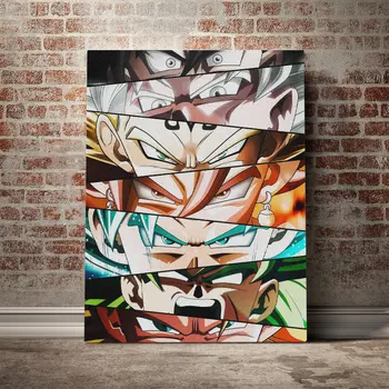 

Dragon ball Eyes Art design Poster Canvas Wall Art Decoration prints for living Kid Children room Home bedroom decor painting