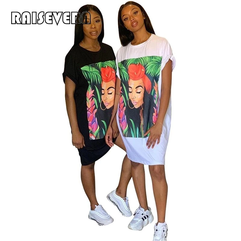 

Loose T Shirt Dress Women Vestidos 2019 Summer New Streetwear Plus Size Dress Short Sleeve Oversized Casual Dresses Plus Size