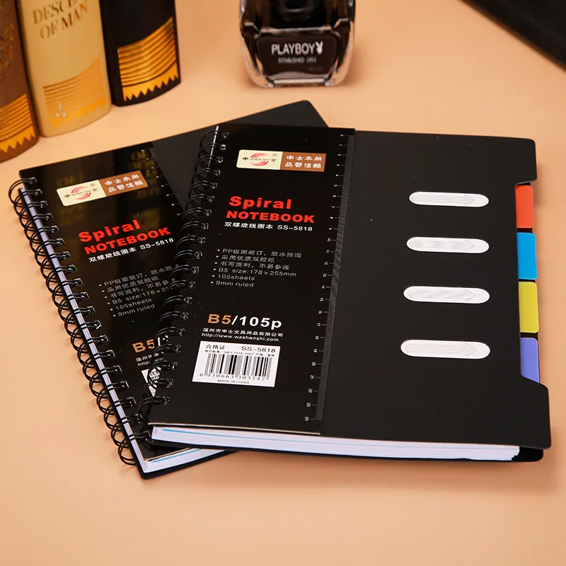 A6 A5 B6 Spiral Classified NoteBook Loose-leaf Bussiness Note book Student Graffiti Book Office School Supplies A6 A5 B6 Spiral Classified NoteBook Loose-leaf Bussiness Note book Student Graffiti Book Office School Supplies