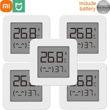 5/4/3 Viên Xiaomi Mijia Bluetooth Tương Thích Nhiệt Kế 2 Điện Độ Ẩm Nhà Thông Minh Không Dây Nhiệt Ẩm Kế Màn Hình LCD Kỹ Thuật Số Độ Ẩm