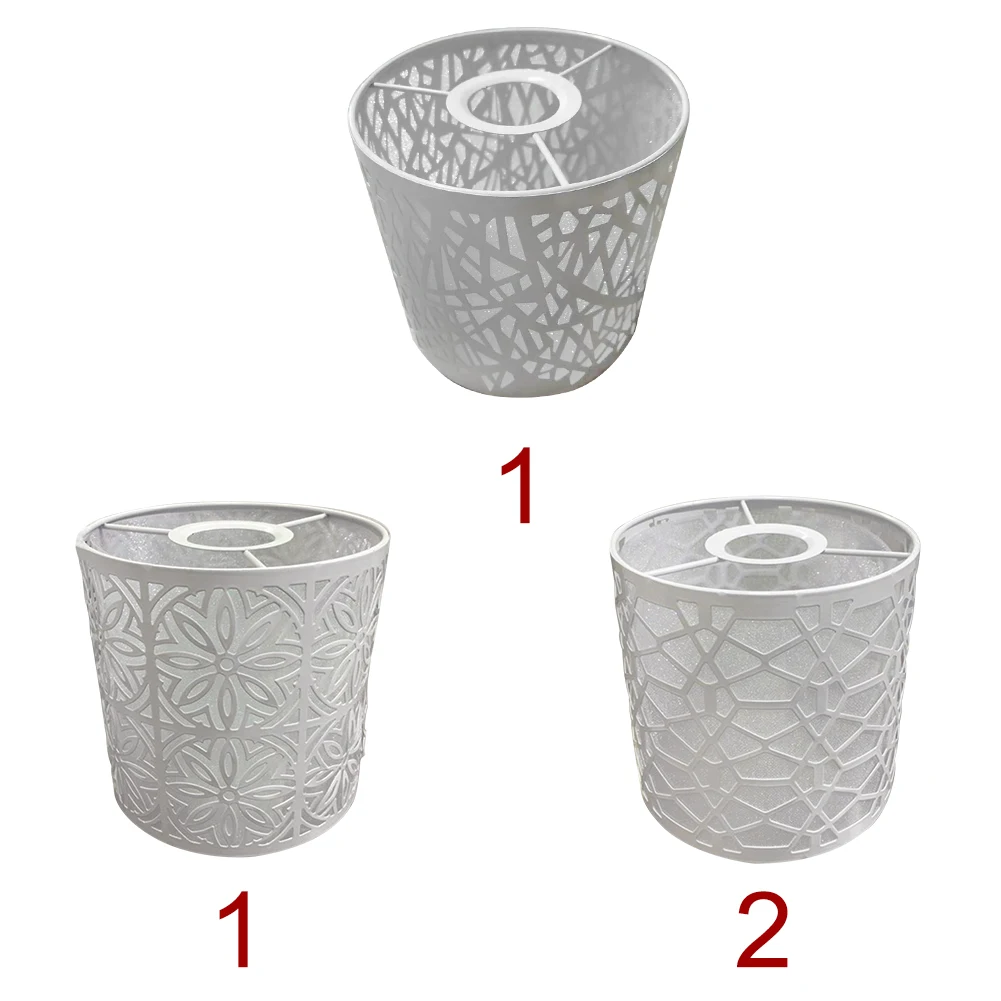 Cafe Lampshade Lamp Cover White Restaurant Ceiling Pendant Light Iron Accessories Holder Guard Hotel Modern Home Decorative