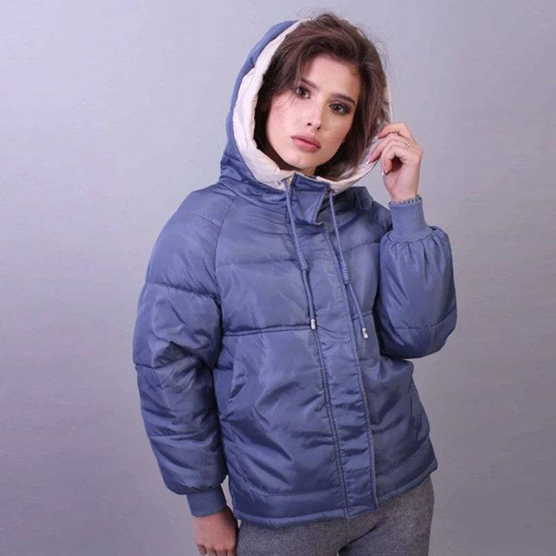 Модная осенне-зимняя женская парка, толстая, плюс размер, 3XL, с капюшоном, женское теплое Стеганое пальто, на молнии, с карманами, верхняя одежда, Женское пальто - Цвет: 08