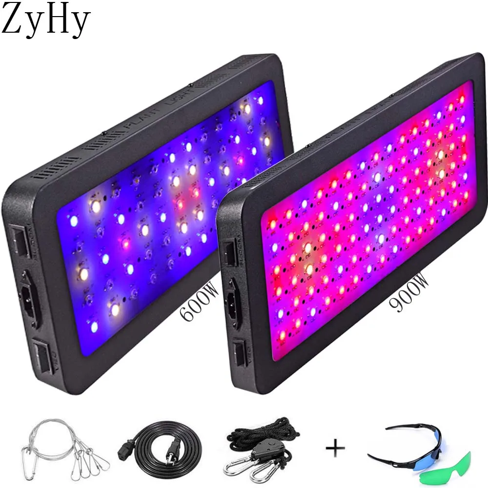 

Double Switch Full Spectrum 600W 900W 1200W LED Grow Light 410-730nm for Indoor Plants Flower Greenhouse Grow Tent phyto lamp