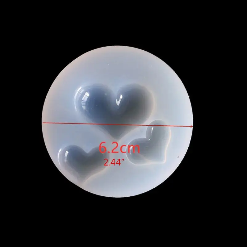 DIY Epoxy Resin Mold Bear Candy Heart Resin Pendant Mold Jewelry Making Tools