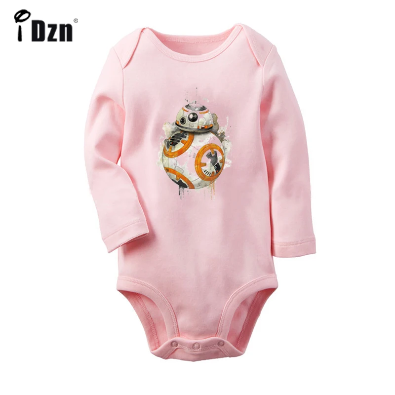 Звездные войны, Пробуждение силы, сопротивление BB-8, есть сон, JDM стикер BOM, боди для новорожденных, ползунки для малышей, комбинезон с длинными рукавами - Цвет: JcBaby1275PC