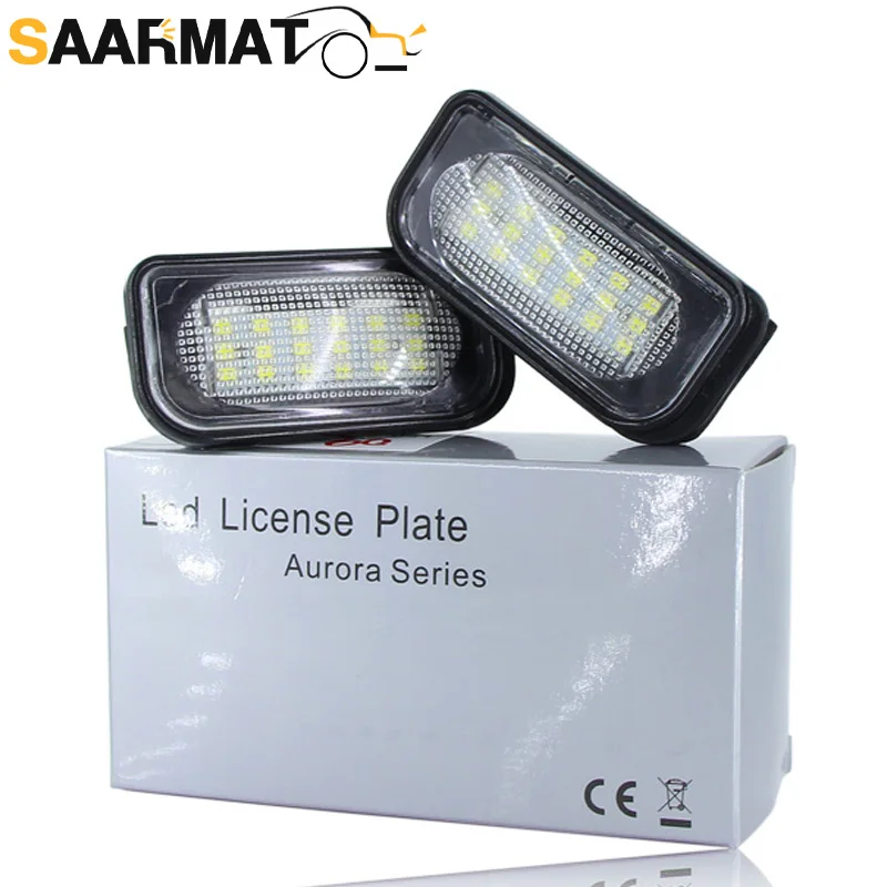 Светодиодный светильник CANBUS без ошибок для Mercedes Benz W203 4D Sedan AUTO Number lamp No Hyper Flash|База|