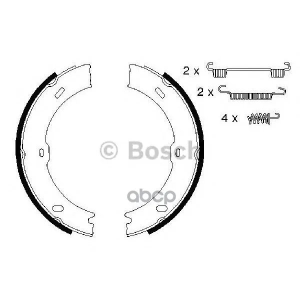 Колодки Тормозные Стояночного Тормоза Mb Sprinter, Vw Crafter Bosch арт. 0986487720