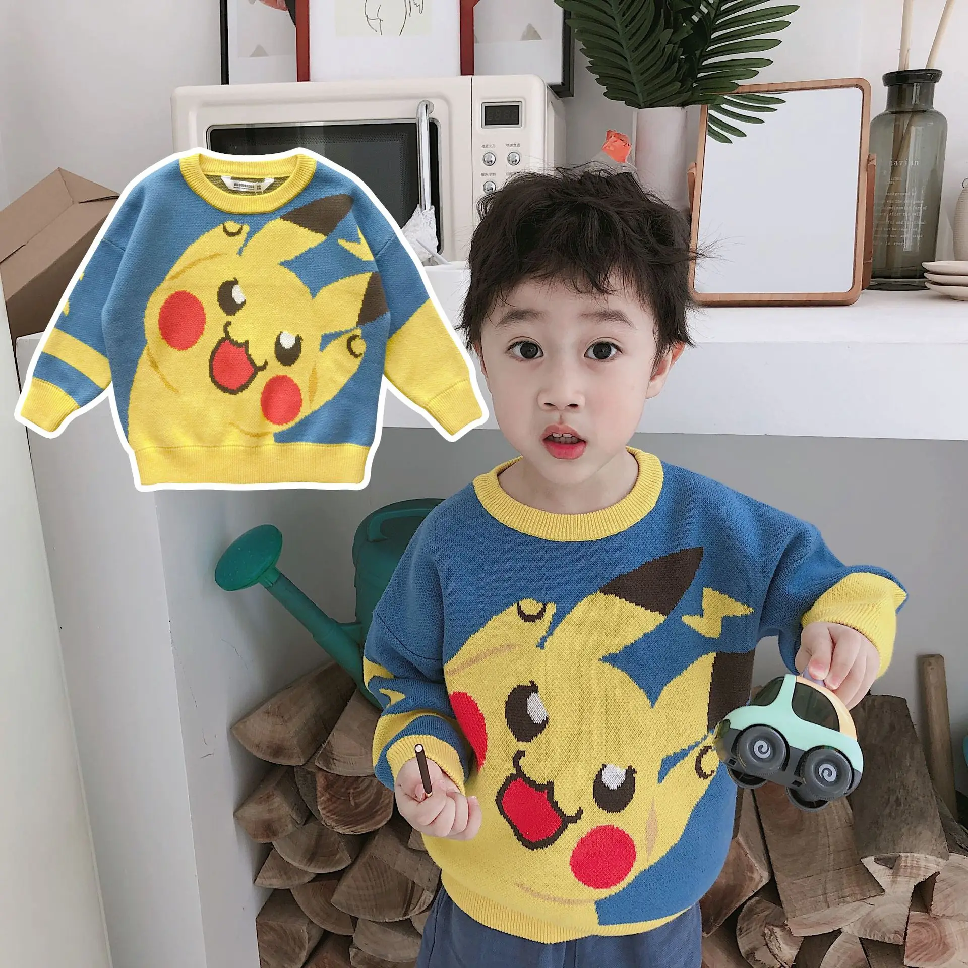 Tonytaobaby/Новинка; Хлопковые вязаные свитера для детей; сезон осень-зима; свитера для мальчиков; свитер для маленьких девочек