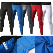 Новинка, компрессионные штаны для бега, мужские спортивные Леггинсы, эластичные леггинсы для занятий бегом, мужские спортивные быстросохнущие штаны