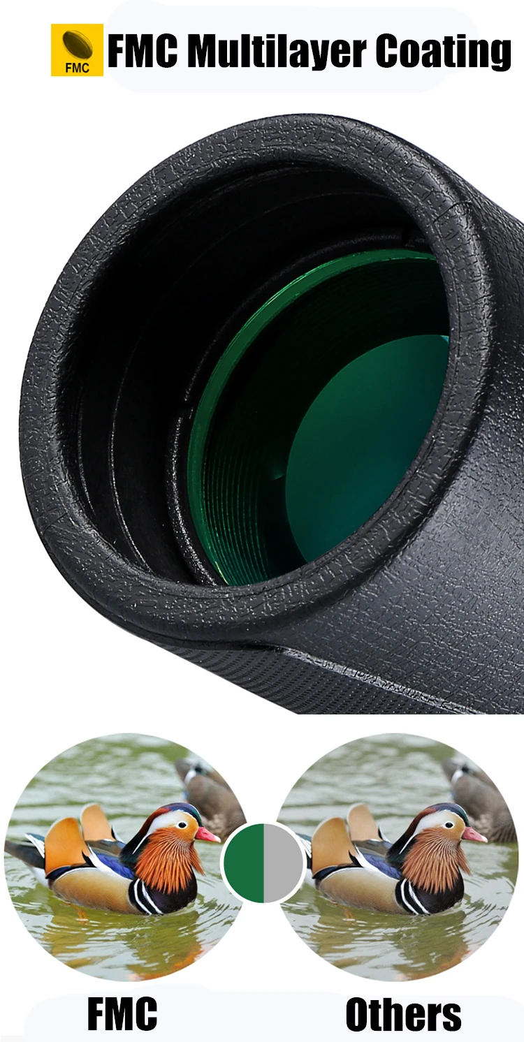 Professional HD Optical Monocular Powerful High Quality Telescope Low light Night Vision Monocular Binoculars for Hunting Hiking