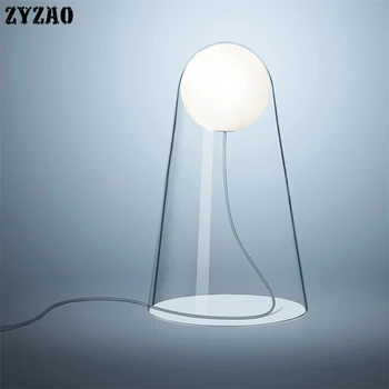 

Home Decor Glass Table Lamps Post-modern Minimalist Creative Living Room Bedroom Bedside Lamps Nordic Designer Led Desk Lamps