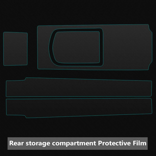 rear storage compart Самоочищающийся центр консоль передач краска отделка защитная пленка защитная наклейка для Porsche Panamera расширенная версия - Название цвета: rear storage compart