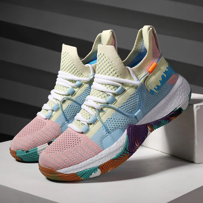 

Plus Size 35-46 Men Basketball Shoes 2020 New High Top Basketball Sneakers Women Cushioning Sports Shoes Kids Basket Shoes Kyrie