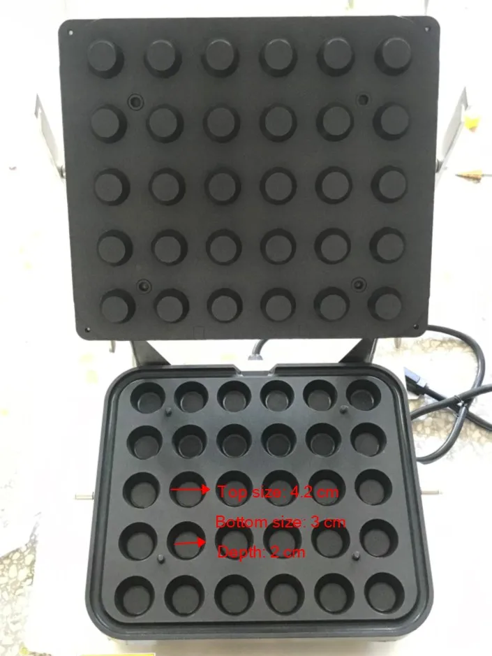 Description Picture 4 of item30-Shapes Egg Tart Maker | Non-Stick Waffle & Cheese Tart Machine 110V/220V Universal Voltage | Tart Shell Baking Equipment