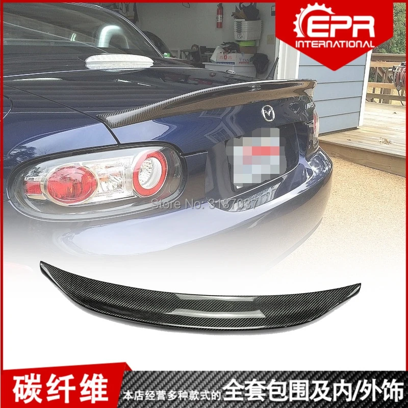 Для MX5 NC NCEC ростер Miata EPA Тип 3 2009- углеродное волокно задний спойлер на крыло, крышу багажник губы крышка багажника автомобиля стиль