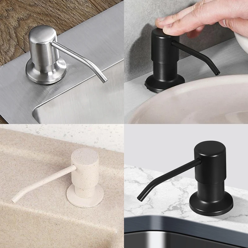 Kitchen Soap Dispensers Stainless Steel Kitchen Sink Counter top Soap Dispenser EL8406 4