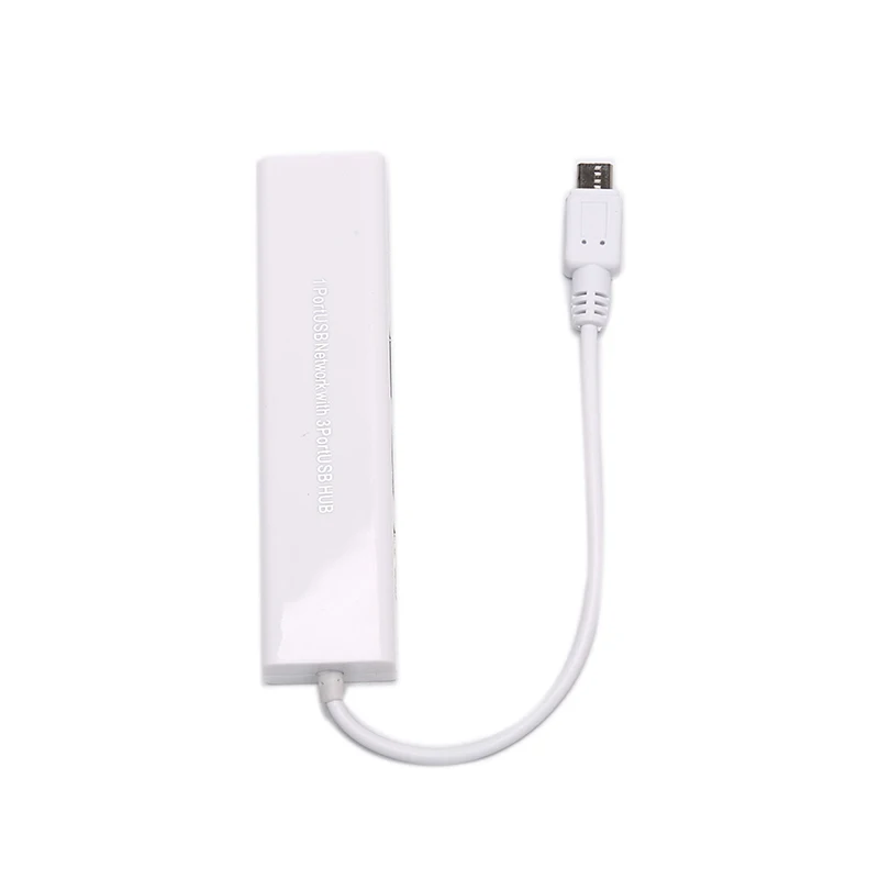 Micro USB к сети LAN Ethernet RJ45 адаптер с 3 портами USB 2,0 концентратор адаптер для ПК Android телефон ноутбук