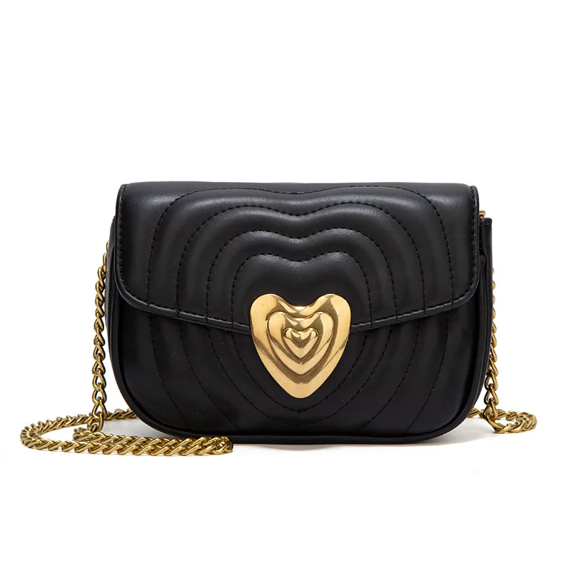 

Summer GIRL'S Over-the-shoulder Bag 2019 New Style Versatile Hipster V Pattern Rhombus Heart Square Sling Bag Shoulder Bag with