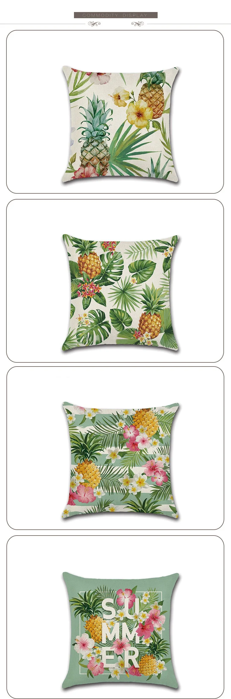 Coussin Decoratif тропические растения КУСОЧКИ АНАНАСА наволочки дома де coussin Декоративные диванные подушки автомобиля