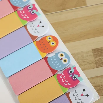 

1Pcs New Sticker & Memo Paper Bookmark Stationery Cartoon Office School Supplies Message Animals Sticky Note