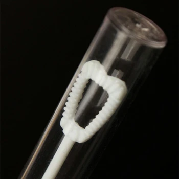 

50Pcs Mini Love Heart Bubble Wands Empty Soap Bottles Tubes Kids Toy Party Favor 28GA