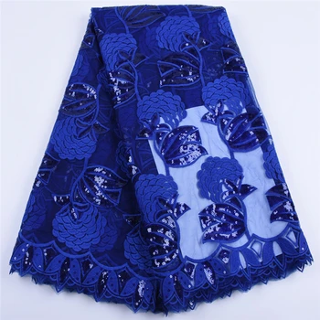 

Latest Nigerian Lace Fabric French Milk Silk Mesh Lace Fabric And Sequins African Embroidery Lace Fabric For Wedding Dress A1684