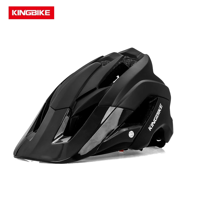 KINGBIKE casco mtb велосипедный шлем capacete ciclismo Спорт на открытом воздухе Сверхлегкий дорожный горный велосипед для езды на велосипеде Защитная крышка - Цвет: Black