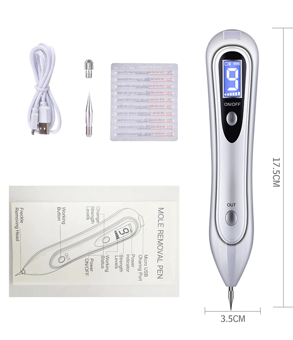 Новейшая лазерная плазменная ручка для удаления молей, удаление темных пятен, жидкокристаллическая ручка для ухода за кожей, метка на кожу бородавки, инструмент для удаления татуировок, уход за кожей