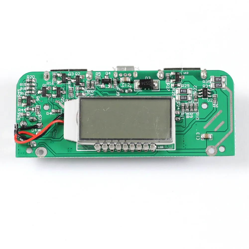 Power Bank Charger Module Dual USB 5V 2.1A 1A Mobile PCB Board Boost Step Up LED Display Board for 18650 Battery Phone DIY