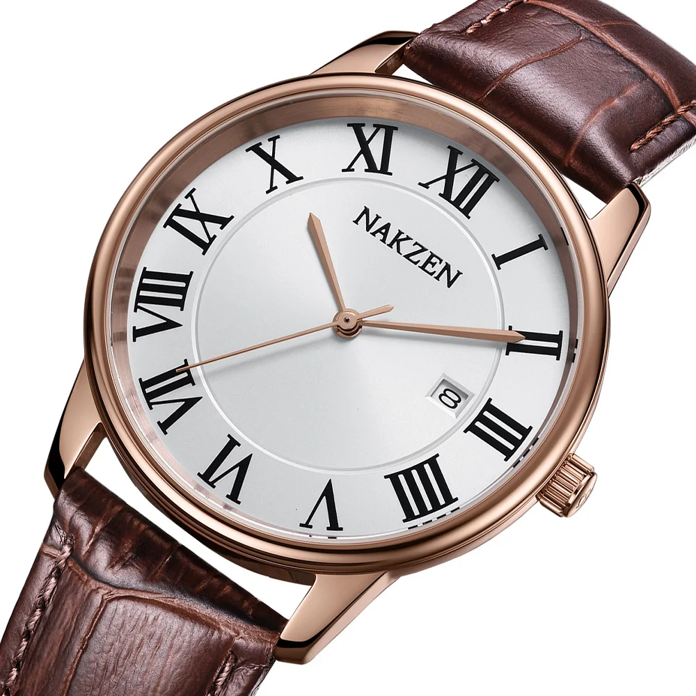 

New NAKZEN Top Brand Luxury Fashion Mens Watches Big Dia Stainless Steel Quartz Watch Men Sport Male Clock Relogio Masculino