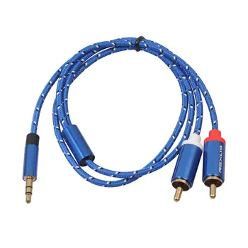 

Hifi Stereo 2Rca To 3.5Mm Audio Cable Aux Rca Jack Splitter For Amplifiers Audio Home Theater Cable Rca