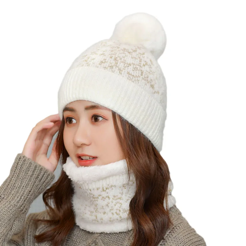 SUOGRY женская шапка зимняя Лыжная вязанная теплая шапка цветная шерстяная шапка для отдыха на открытом воздухе эластичная шапка зимняя шапка женская шапка Mujer