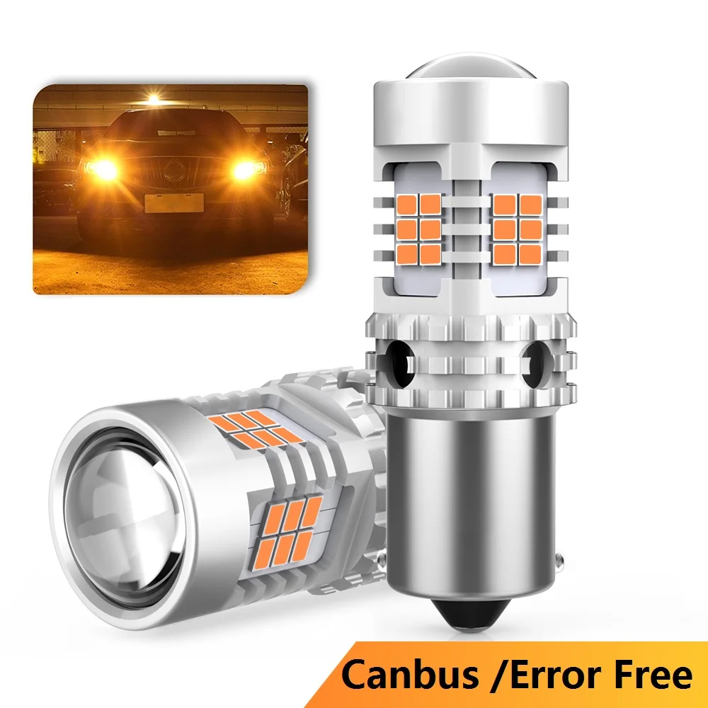 2x 1400LM CANbus Error Free 1156 7506 S25 BA15S P21W светодиодный лампы заднего сигнала поворота светильник для Volkswagen MK6 Jetta Golf 4 2006