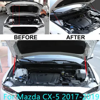 

For Mazda CX-5 CX5 2017-2020 Steel Car Front Engine Hood Lift Supports Props Rod Arm Gas Springs Shocks Strut Accessories 1Set