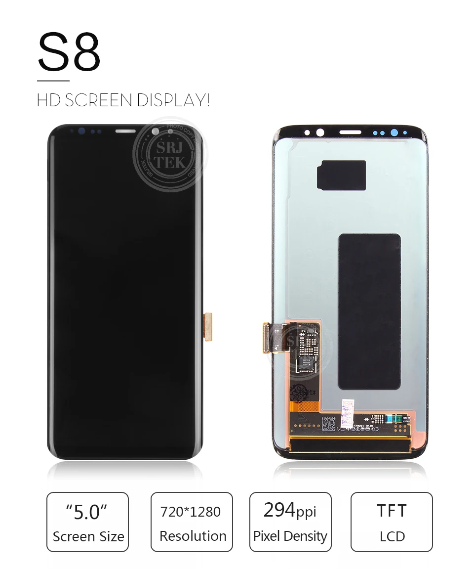 Гарантия AMOLED дисплей для SAMSUNG Galaxy S8 экран Замена ЖК сенсорный дигитайзер сборка S8 Plus ЖК G950 G950F G955 G955F